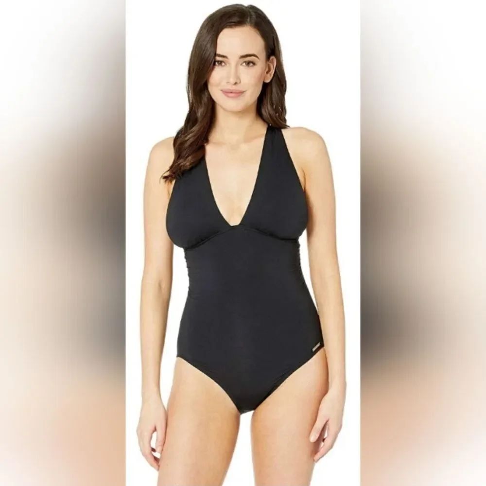 Michael Kors Convertible One Piece Swimsuit  NWOT Size 8 Black